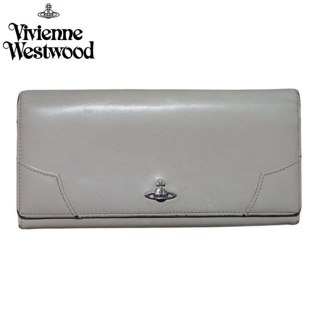 Vivienne Westwood - Vivienne Westwood ベージュ レザー ロングウォレット