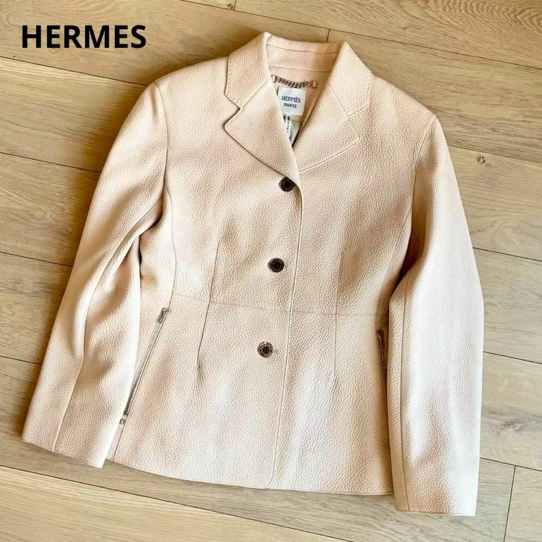 HERMES - 新品同様 22AW エルメス ディアスキン 鹿革 レザー HERMES - 新品同様 22AW エルメス ディアスキン 鹿革 レザー