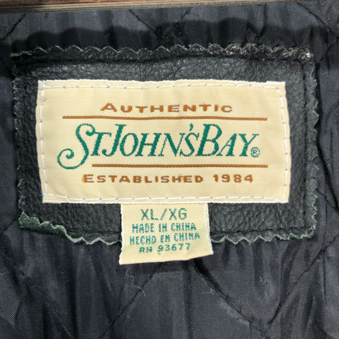 90年代 ST.JOHN'S BAY セントジョンズベイ レザージャケット 90年代 ST.JOHN'S BAY セントジョンズベイ レザージャケット