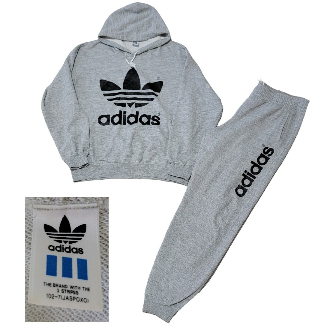 デサント製】80S-90S アディダス セットアップ スウェット ジャージ デサント製】80S-90S アディダス セットアップ スウェット ジャージ