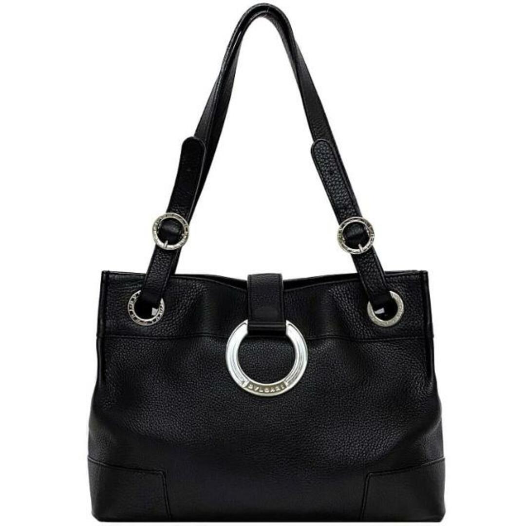 BVLGARI - ブルガリ ハンドバッグ ブラック ロゴマニア ロゴ BVLGARI - ブルガリ ハンドバッグ ブラック ロゴマニア ロゴ