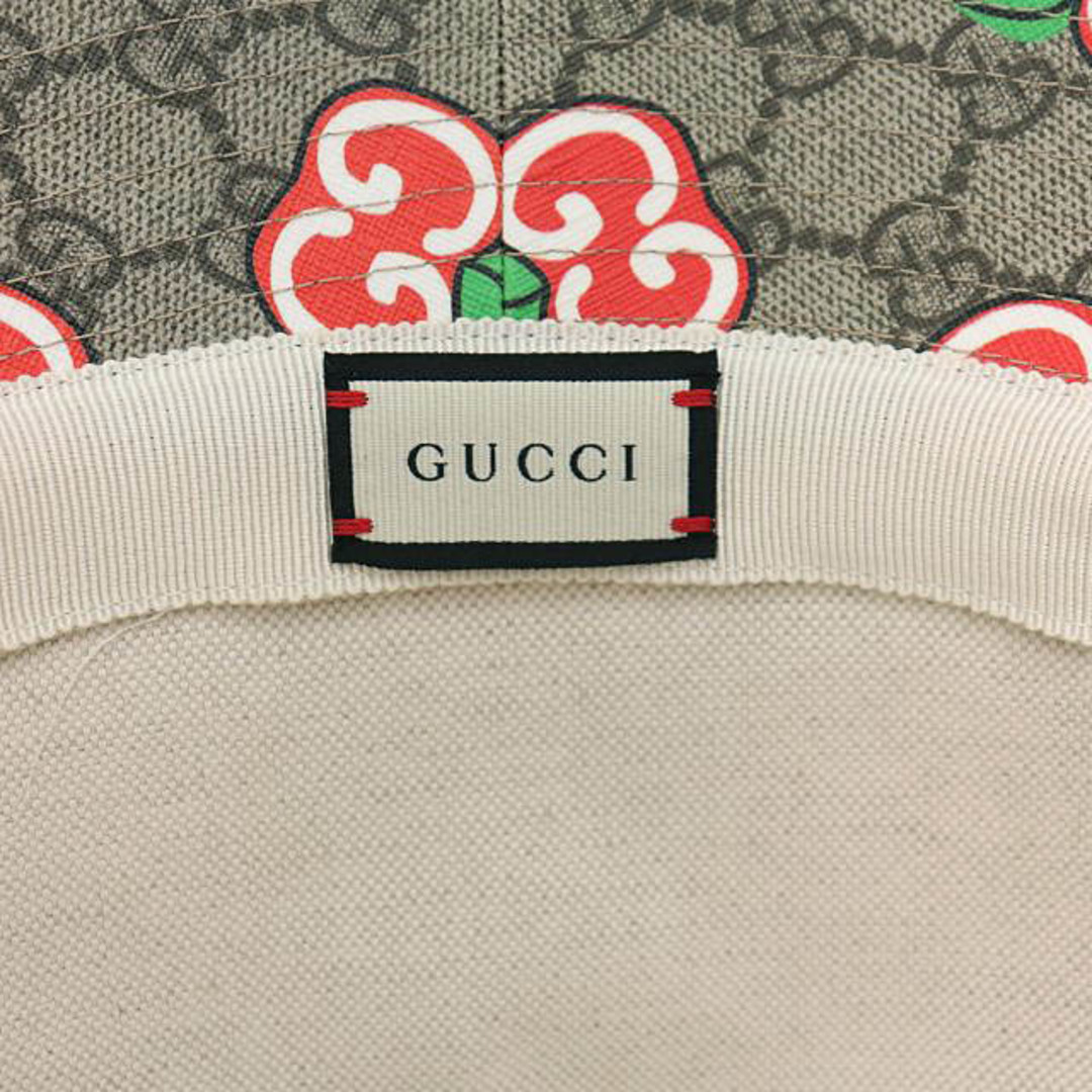 グッチ GUCCI GGアップル GGスプリーム フェドラ ハット 帽子 M△□ グッチ GUCCI GGアップル GGスプリーム フェドラ ハット 帽子 M△□