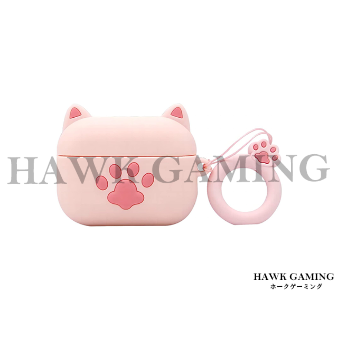 Apple(アップル)のAirpods Proケース ピンクの猫の足 デザイン ソフト シリコン素材 スマホ/家電/カメラのオーディオ機器(ヘッドフォン/イヤフォン)の商品写真