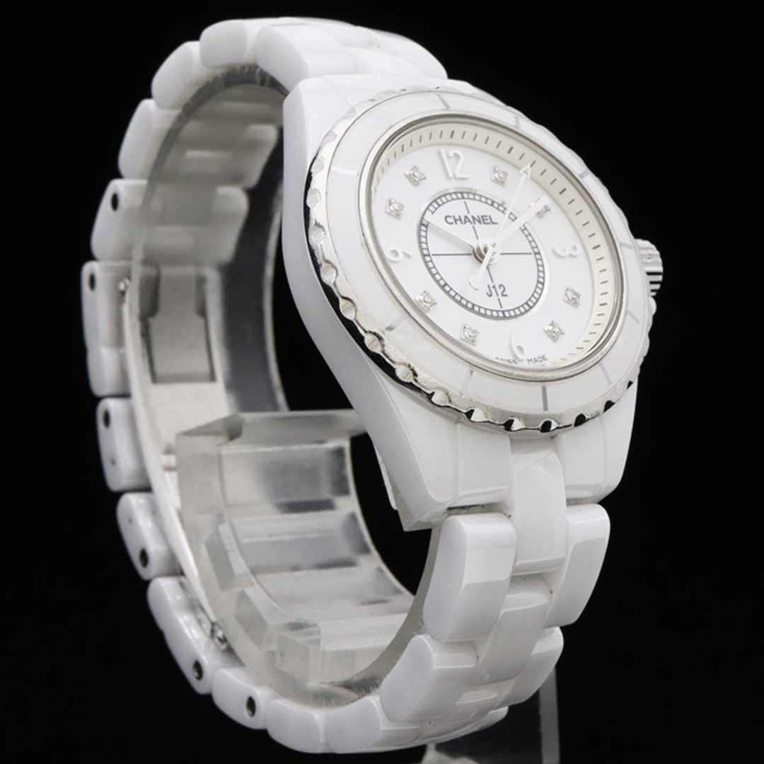 CHANEL - CHANEL シャネル J12 ホワイト セラミック 白 シェル CHANEL - CHANEL シャネル J12 ホワイト セラミック 白 シェル