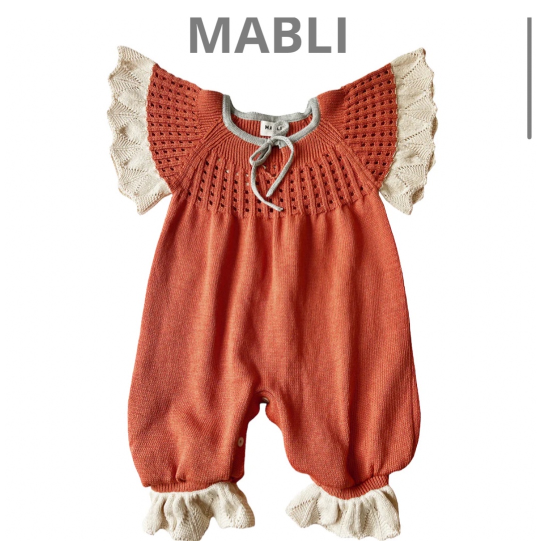 MABLI フリルニットロンパース MABLI フリルニットロンパース