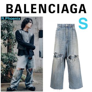 BALENCIAGA - 【BALENCIAGA】DESTROYED SKATER JEANS Sの通販 by BALENCIAGA - 【BALENCIAGA】DESTROYED SKATER JEANS Sの通販 by