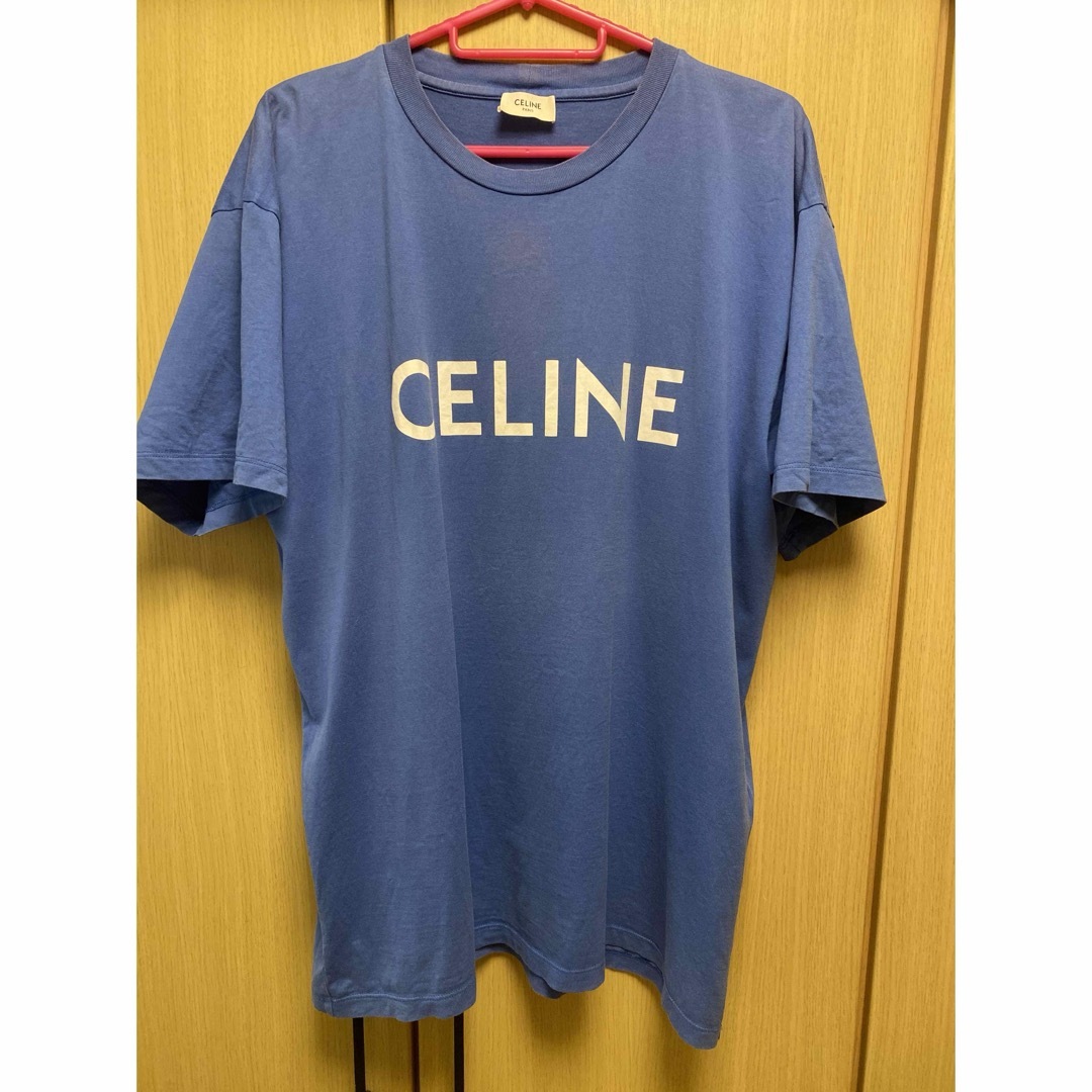 CELINE - 正規 CELINE セリーヌ ロゴ Tシャツ 青系の通販 by CELINE - 正規 CELINE セリーヌ ロゴ Tシャツ 青系の通販 by