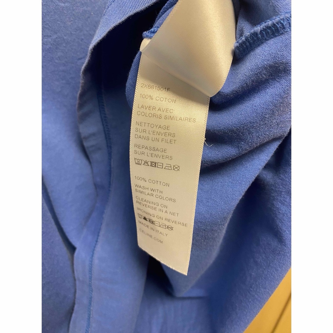 CELINE - 正規 CELINE セリーヌ ロゴ Tシャツ 青系の通販 by CELINE - 正規 CELINE セリーヌ ロゴ Tシャツ 青系の通販 by