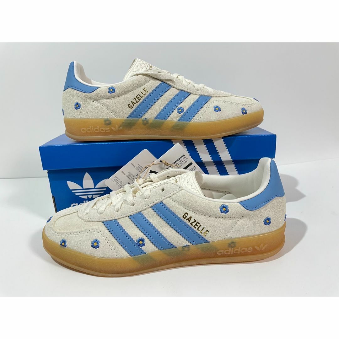 adidas - 【新品】24cm adidas Gazelle Indoor 花柄刺しゅうの adidas - 【新品】24cm adidas Gazelle Indoor 花柄刺しゅうの