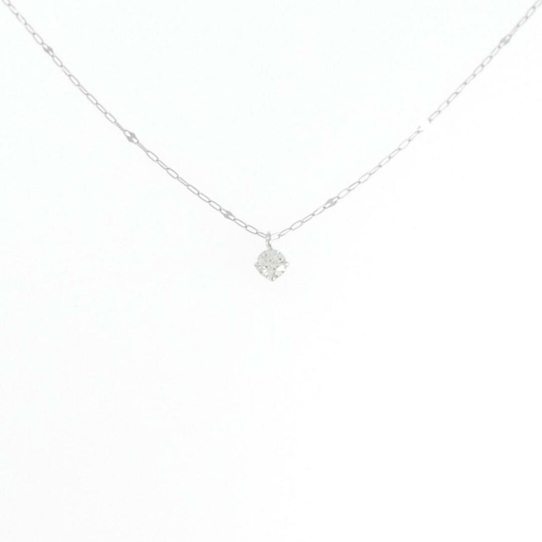 K18WG ソリティア ダイヤモンド ネックレス 0.109CT アクセサリー K18WG ソリティア ダイヤモンド ネックレス 0.109CT アクセサリー