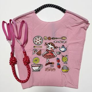新品 Ball&Chain  エコバッグ M 不二家　ピンク紐付き(エコバッグ)