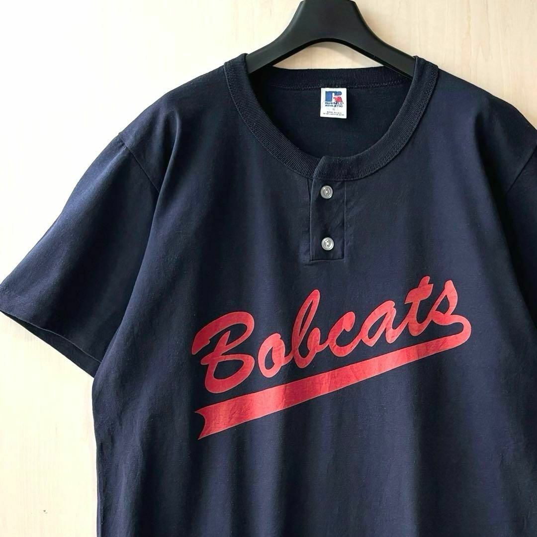 80s 90s USA製古着 ヴィンテージ ヘンリーネックTシャツ 両面 80s 90s USA製古着 ヴィンテージ ヘンリーネックTシャツ 両面