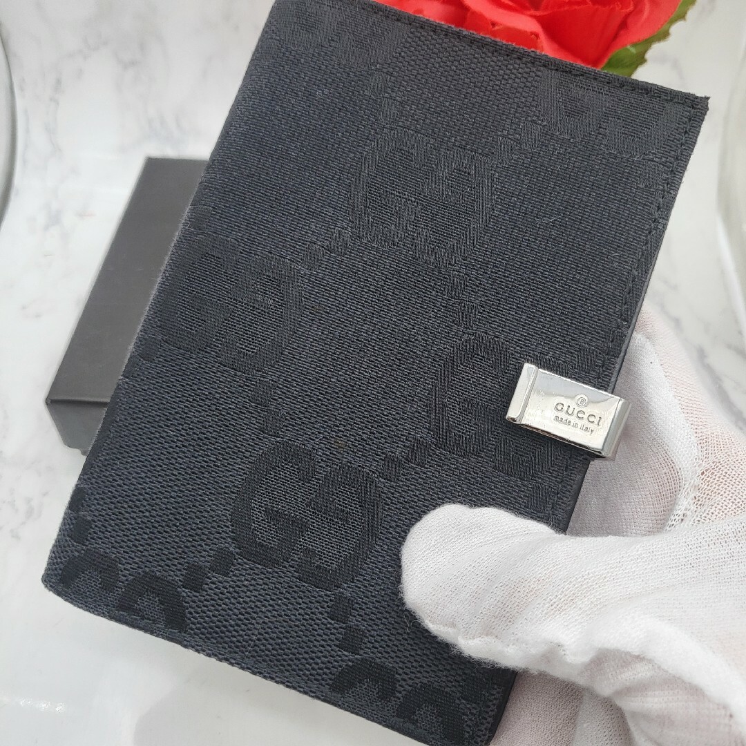 GUCCI - 【美品】 GUCCI グッチ 手帳カバー ジャンボ GG GUCCI - 【美品】 GUCCI グッチ 手帳カバー ジャンボ GG