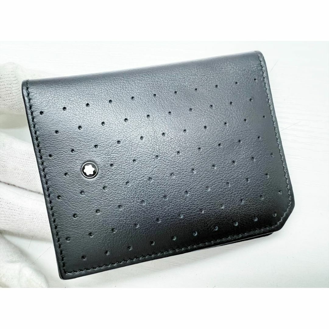MONTBLANC(モンブラン)の使用感なし　美品　モンブラン　アーバン　レーシング　 スピリット　カードケース メンズのファッション小物(名刺入れ/定期入れ)の商品写真