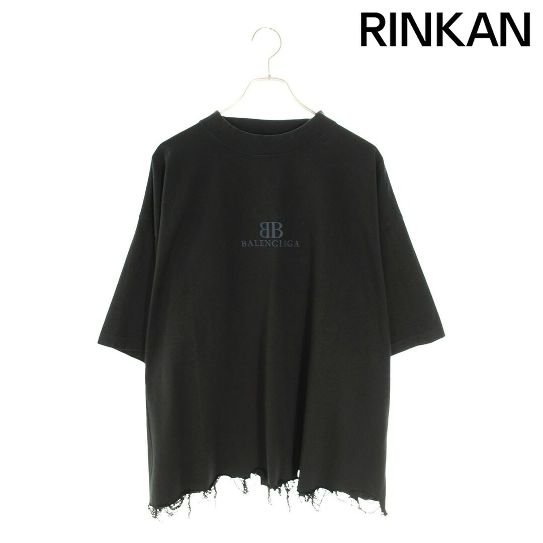 バレンシアガ 24AW 783399 TQVS8 クラシックBBロゴクロップドT バレンシアガ 24AW 783399 TQVS8 クラシックBBロゴクロップドT