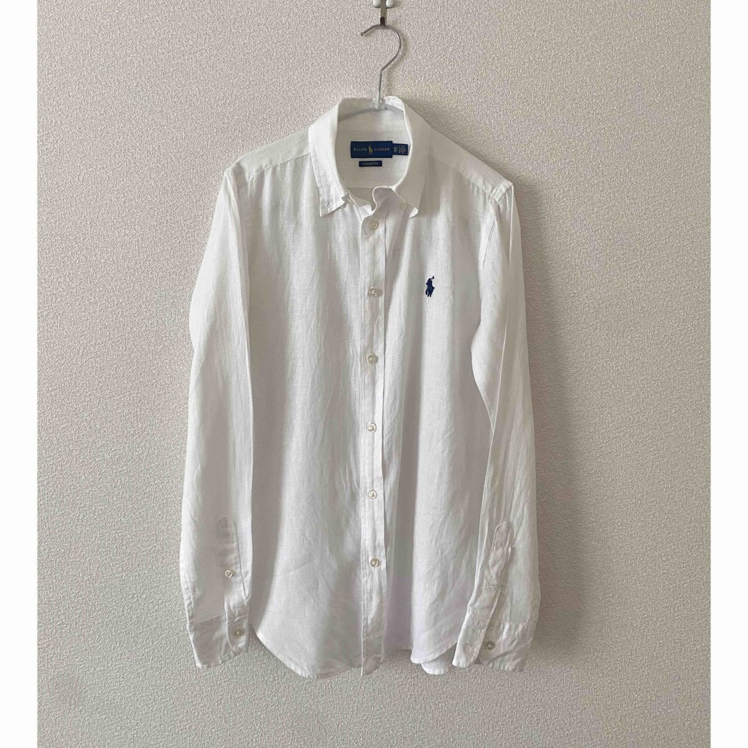 POLO RALPH LAUREN - ラルフローレン レディース リネンシャツ 麻シャツ ホワイト 白 XS