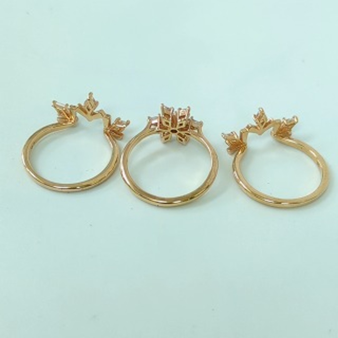 SWAROVSKI スワロフスキー Magic スノーフレーク リング 3連 SWAROVSKI スワロフスキー Magic スノーフレーク リング 3連