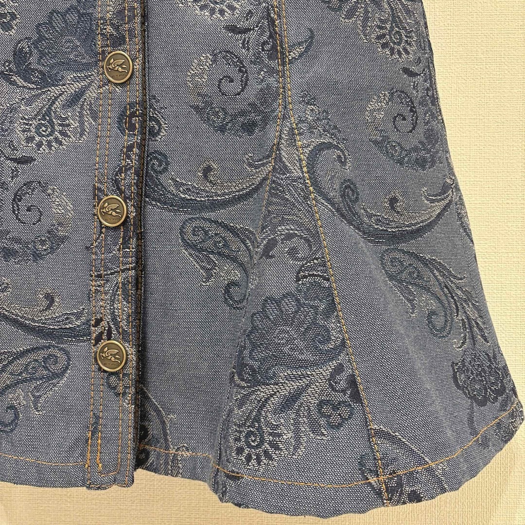 2024AW/ETRO/エトロ デニム ジャカード ドレス ミニワンピース 2024AW/ETRO/エトロ デニム ジャカード ドレス ミニワンピース