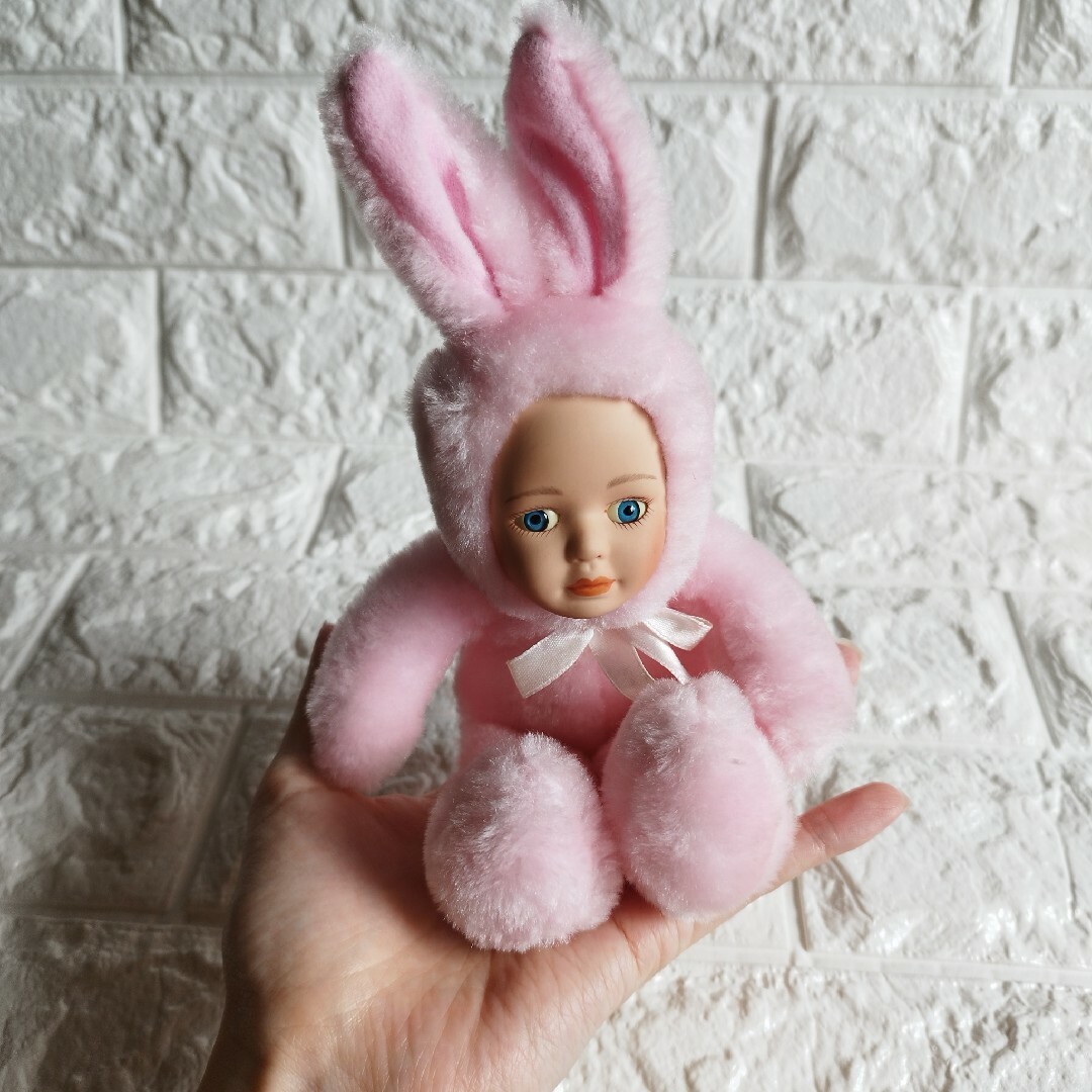 ヴィンテージ うさぎ ぬいぐるみ リアルで可愛い赤ちゃん人形 ヴィンテージ うさぎ ぬいぐるみ リアルで可愛い赤ちゃん人形