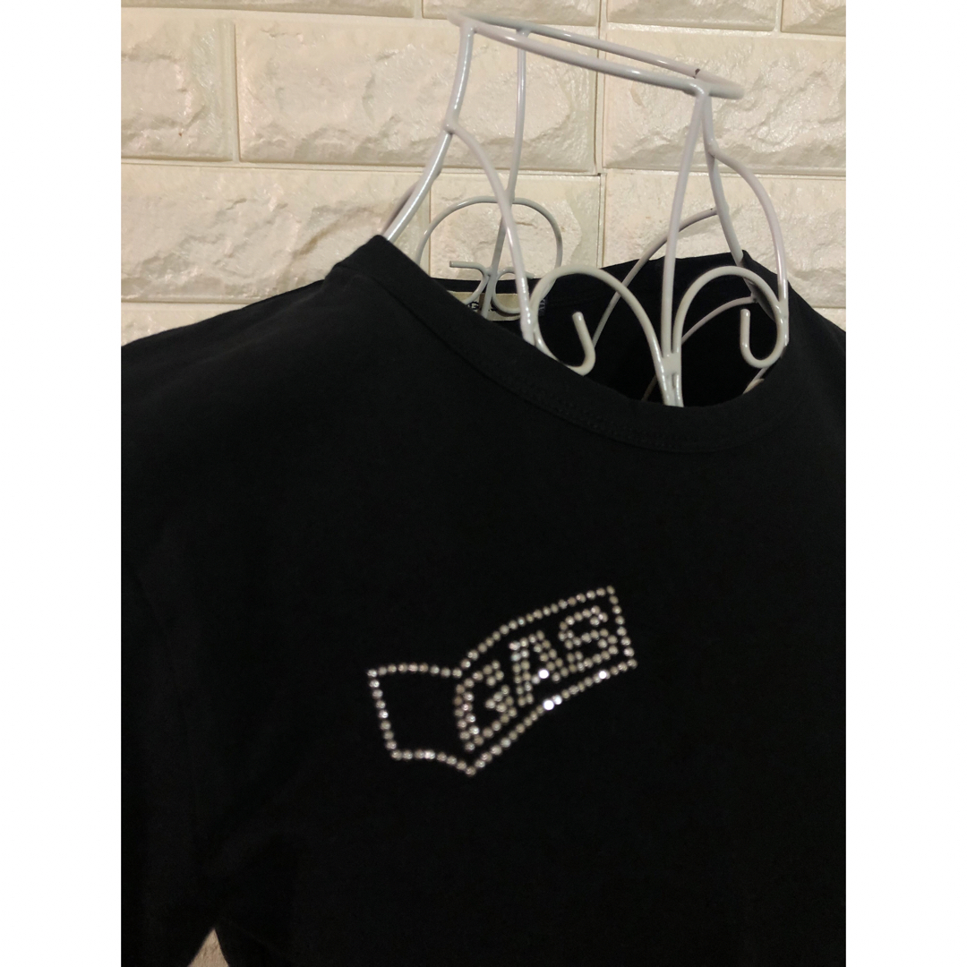 GAS(ガス)の美品　GAS Tシャツ　XL 黒　HONDA レディースのトップス(Tシャツ(半袖/袖なし))の商品写真