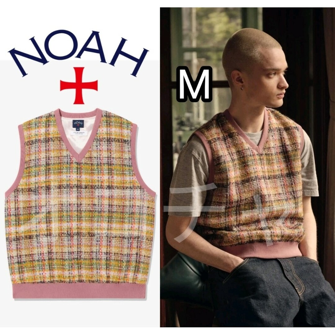 新品□定価14万 NOAH Dream Tweed Vest ツイードベスト Mの通販 新品□定価14万 NOAH Dream Tweed Vest ツイードベスト Mの通販