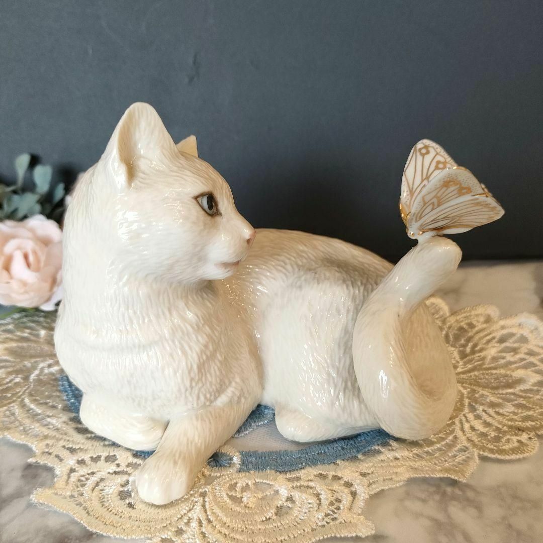大きなサイズ LENOX レノックスペルシャ猫 陶器 置物 キャット 大きなサイズ LENOX レノックスペルシャ猫 陶器 置物 キャット