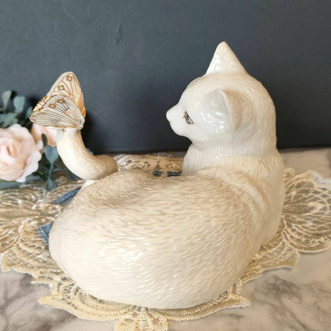 大きなサイズ LENOX レノックスペルシャ猫 陶器 置物 キャット 大きなサイズ LENOX レノックスペルシャ猫 陶器 置物 キャット