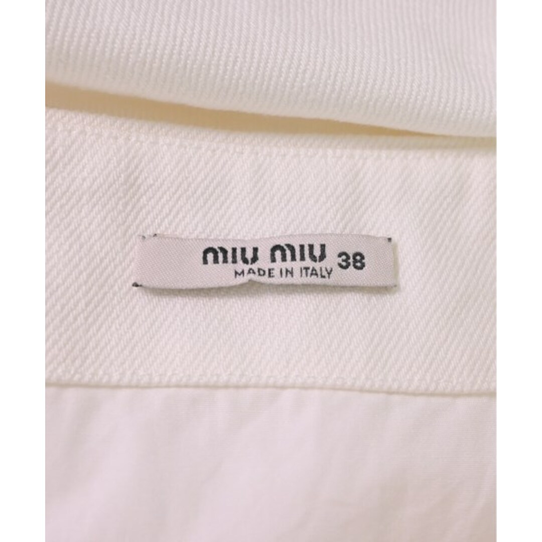 Miu Miu ミュウミュウ ワンピース 38(S位) 白 【古着】【中古】 Miu Miu ミュウミュウ ワンピース 38(S位) 白 【古着】【中古】