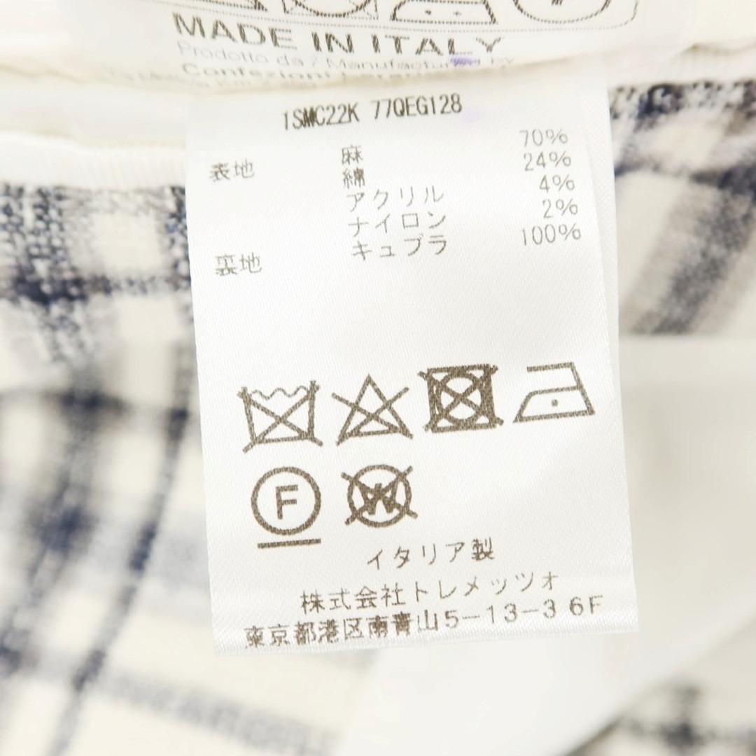 タリアトーレ TAGLIATORE リネンコットン チェック 2B タリアトーレ TAGLIATORE リネンコットン チェック 2B