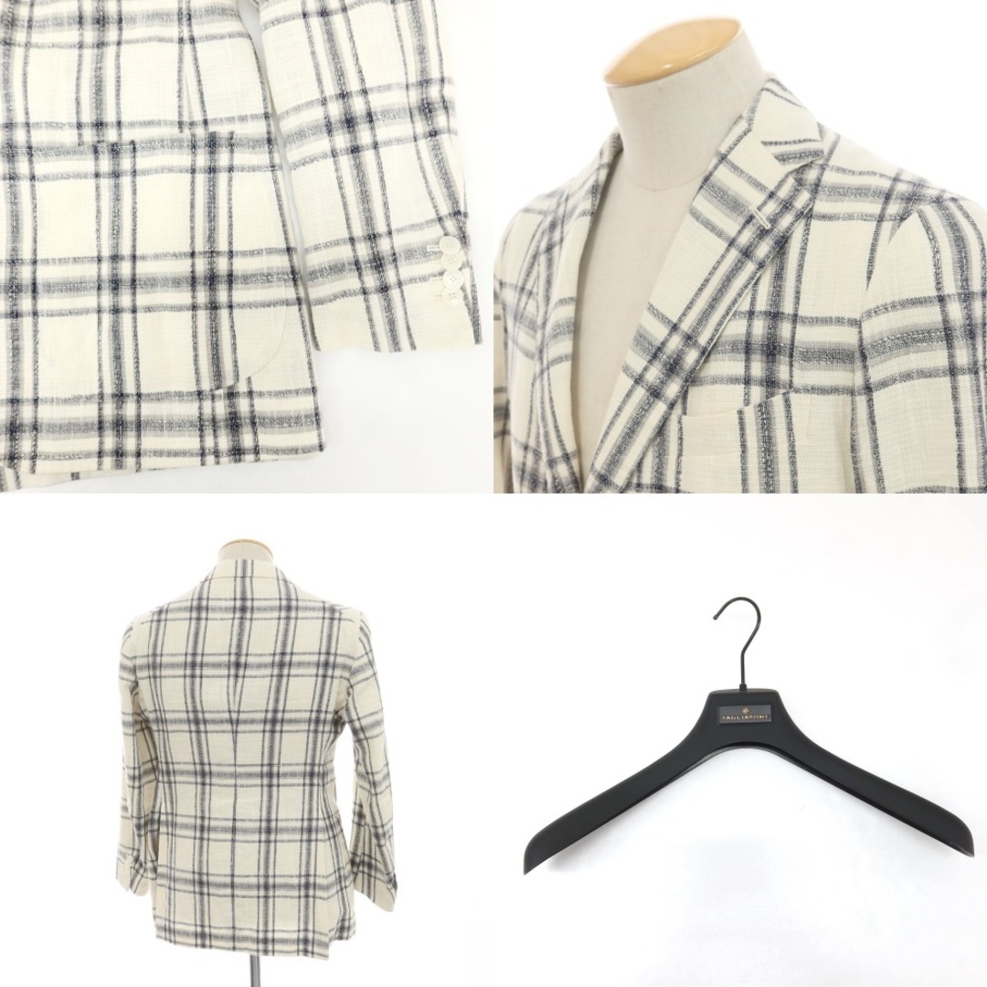 タリアトーレ TAGLIATORE リネンコットン チェック 2B タリアトーレ TAGLIATORE リネンコットン チェック 2B