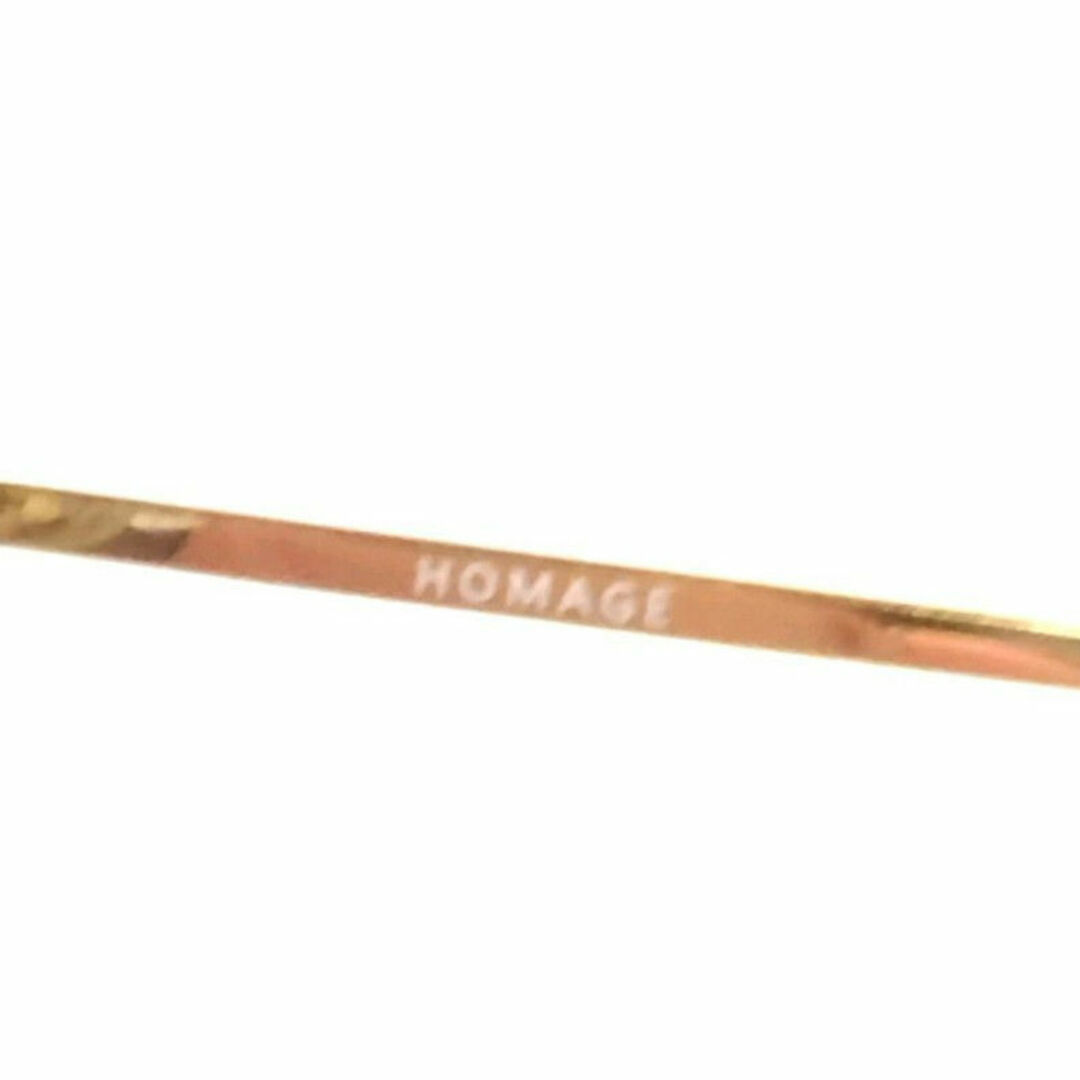 極美品 LAVID HOMAGE ラウンド型サングラス ブラックレンズ 度無し 極美品 LAVID HOMAGE ラウンド型サングラス ブラックレンズ 度無し