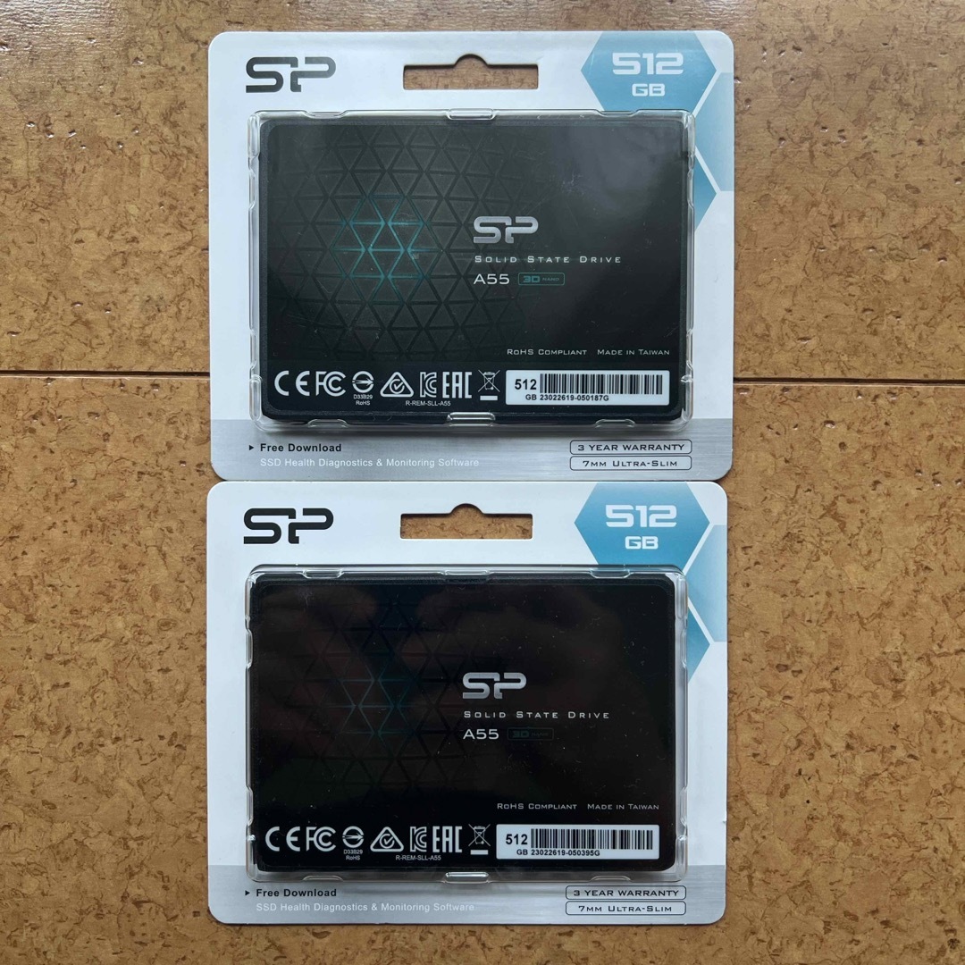 シリコンパワー SSD 512GB  2台セット 新品未開封品