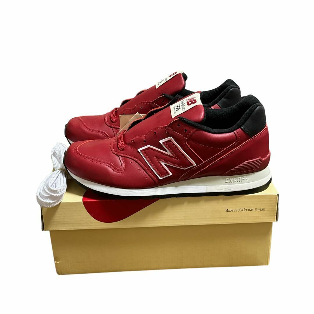 New Balance - US限定 New Balance 996 “Crimson” 28cm レザーの New Balance - US限定 New Balance 996 “Crimson” 28cm レザーの