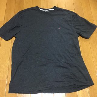 トミーヒルフィガー(TOMMY HILFIGER)のトミーヒルフィガー★チャコールグレー シンプル Tシャツ メンズ M(Tシャツ/カットソー(半袖/袖なし))