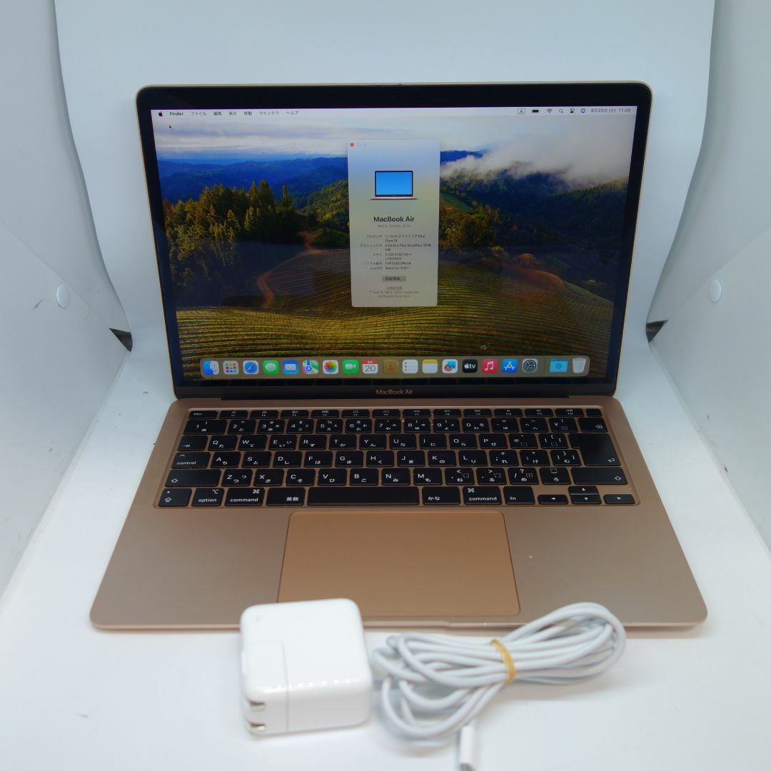Apple - 654） WinもMacBook Air 2020 13インチ/256/i5/8