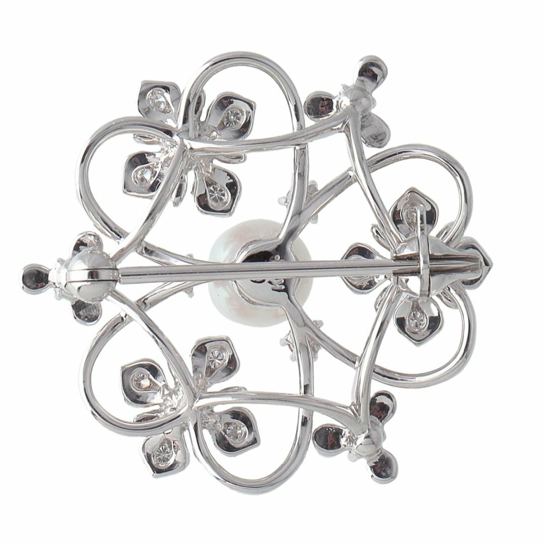 MIKIMOTO - ミキモト ダイヤ ピンクサファイア パール ブローチ MIKIMOTO - ミキモト ダイヤ ピンクサファイア パール ブローチ