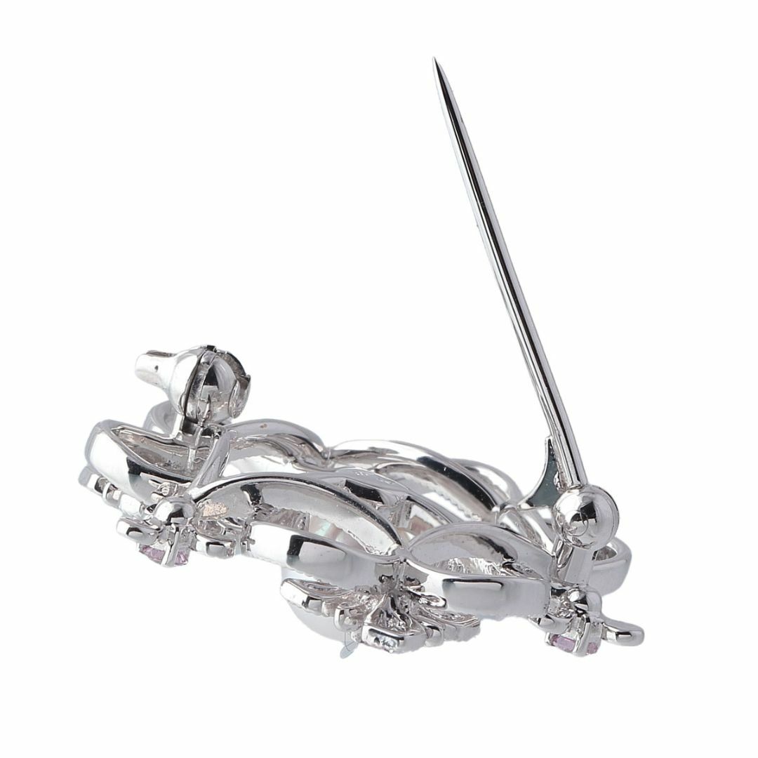 MIKIMOTO - ミキモト ダイヤ ピンクサファイア パール ブローチ MIKIMOTO - ミキモト ダイヤ ピンクサファイア パール ブローチ