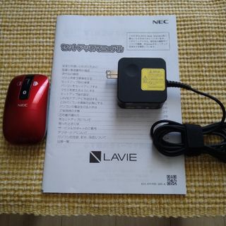 エヌイーシー(NEC)のNEC   ACアダプター & マウス & セットアップマニュアル　3点セット(PC周辺機器)