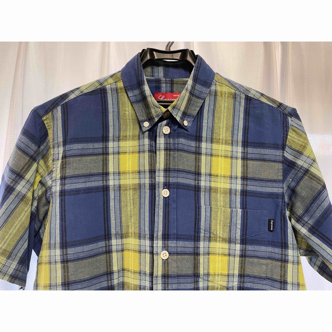Supreme - Supremeシュプリーム 半袖チェックシャツ M美品の通販 Supreme - Supremeシュプリーム 半袖チェックシャツ M美品の通販
