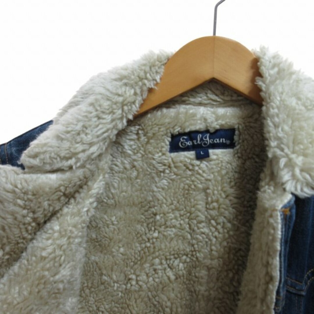 Earl Jean(アールジーン)のアールジーン ヴィンテージ デニムジャケット ブルゾン ブルー L ■GY99 メンズのジャケット/アウター(Gジャン/デニムジャケット)の商品写真