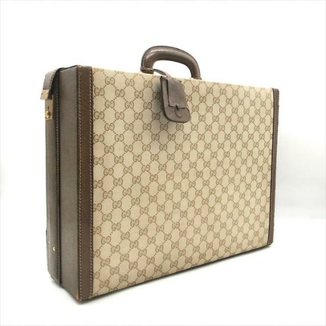 GUCCI グッチ GG柄 キャンバス レザー ビジネスバッグ A4収納 GUCCI グッチ GG柄 キャンバス レザー ビジネスバッグ A4収納
