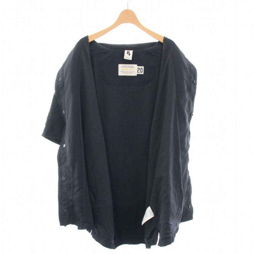 NIKE FEAR OF GOD ナイロンジャケット ブルゾン 半袖 黒 NIKE FEAR OF GOD ナイロンジャケット ブルゾン 半袖 黒