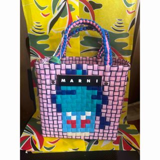 MARNI(かごバッグ/ストローバッグ ・ ピンク/桃色系)のフリマ MARNI(かごバッグ/ストローバッグ ・ ピンク/桃色系)のフリマ