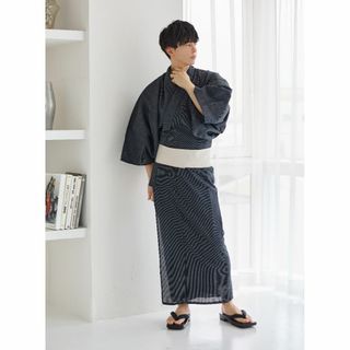 新品 浴衣 セット 浴衣セット ゆかた 大人 メンズ ブラック 黒 Y4-62(浴衣)