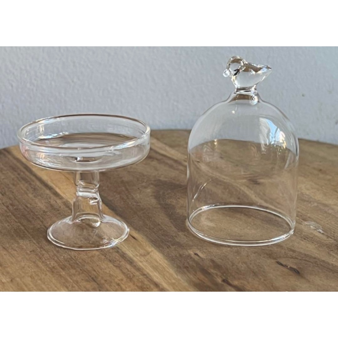 【新品】ガラスの小鳥のスタンド インテリア/住まい/日用品のインテリア小物(置物)の商品写真