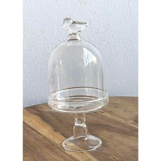 【新品】ガラスの小鳥のスタンド(置物)