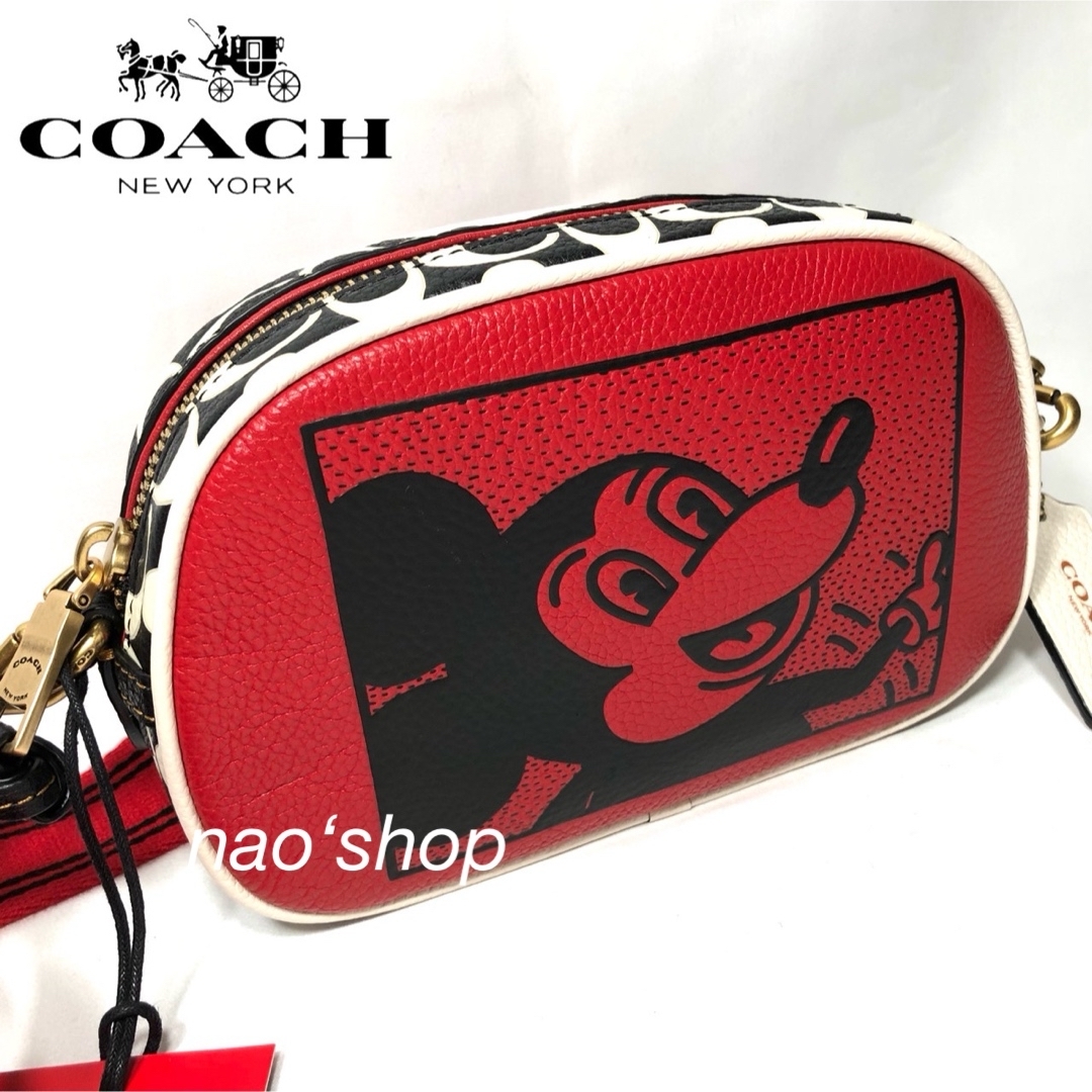 COACH 面倒臭く コーチ ミッキー キースヘリング ショルダー バッグ COACH 面倒臭く コーチ ミッキー キースヘリング ショルダー バッグ