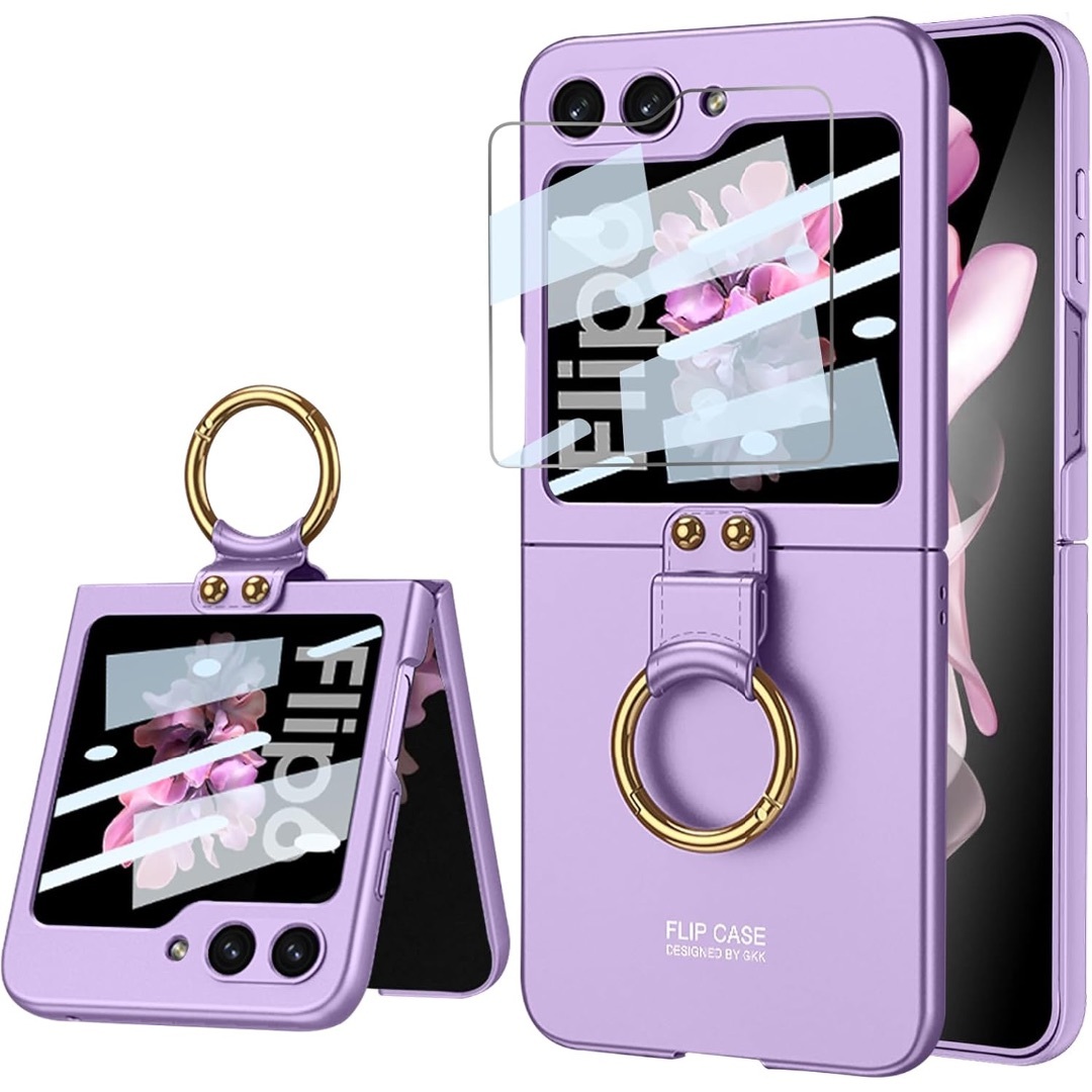 Galaxy Z Flip6ケース リングケース ギャラクシー z フリップ6ケ スマホ/家電/カメラのスマートフォン/携帯電話(その他)の商品写真