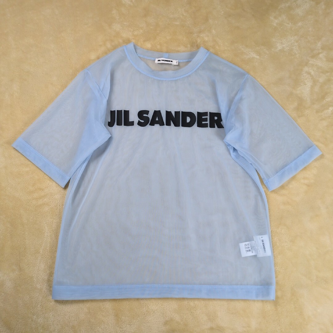 希少】JIL SANDER ロゴプリント シースルーTシャツ 希少】JIL SANDER ロゴプリント シースルーTシャツ