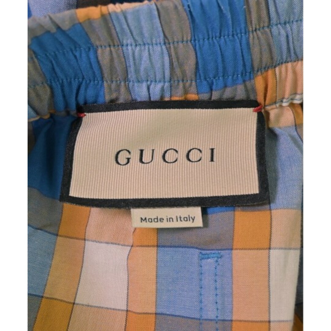 GUCCI - GUCCI ショートパンツ 46(M位) オレンジx青xアイボリー GUCCI - GUCCI ショートパンツ 46(M位) オレンジx青xアイボリー
